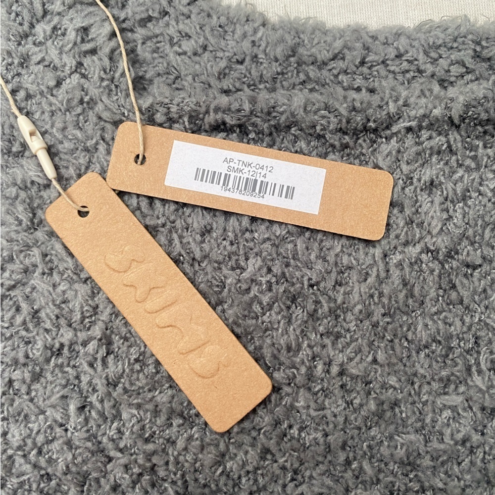 NWT SKIMS GIRLS COZY TANK IN SMOKE 12/14 - Picture 9 of 12